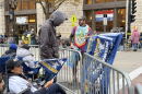 Preparation for Brewers celebratory parade