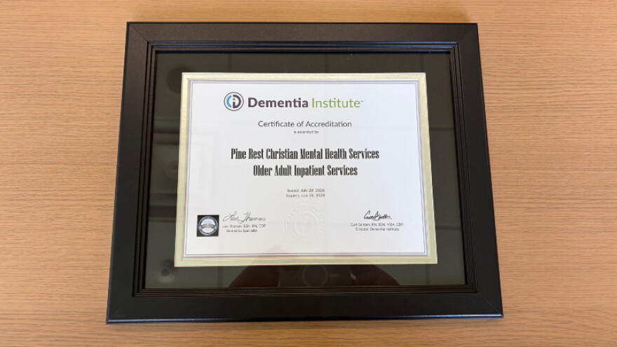 Accreditation certificate.