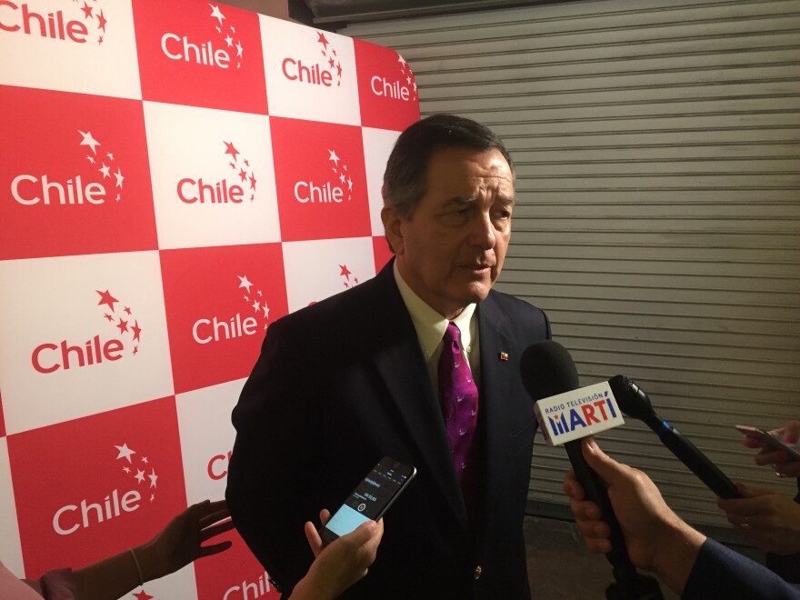 Chilean Foreign Minister Roberto Ampuero at the ProChile Innovation Summit in Wynwood on Tuesday.