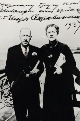 This photograph, taken in 1937, shows Nadia Boulanger with her good friend, Igor Stravinsky.