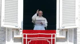 TOO LITTLE TOO LATE? Pope Francis delivers a blessing from the Vatican this week.