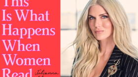The cover of "This is What Happens When Women Read" and author Julianna Glasse. (Courtesy of Spiegel & Grau and Andrew Zaeh)