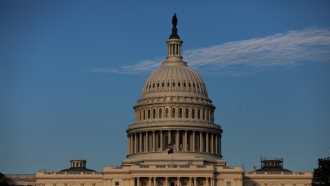 The U.S. Capitol is seen at sunset, Thursday, June 25, 2026, in Washington. (AP Photo/Rahmat Gul)