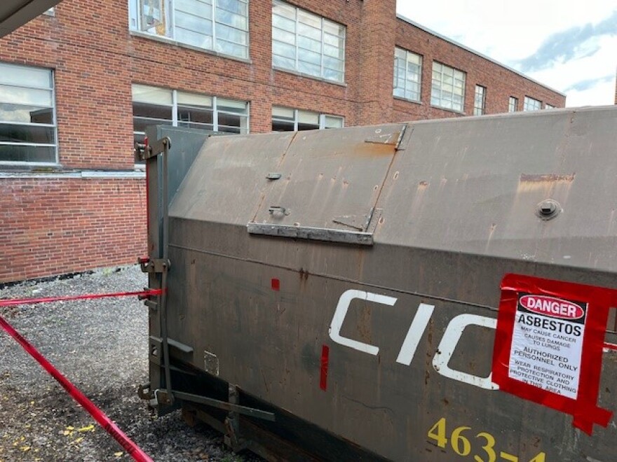 Asbestos removal is underway at St. Matthew's May 8, 2024.