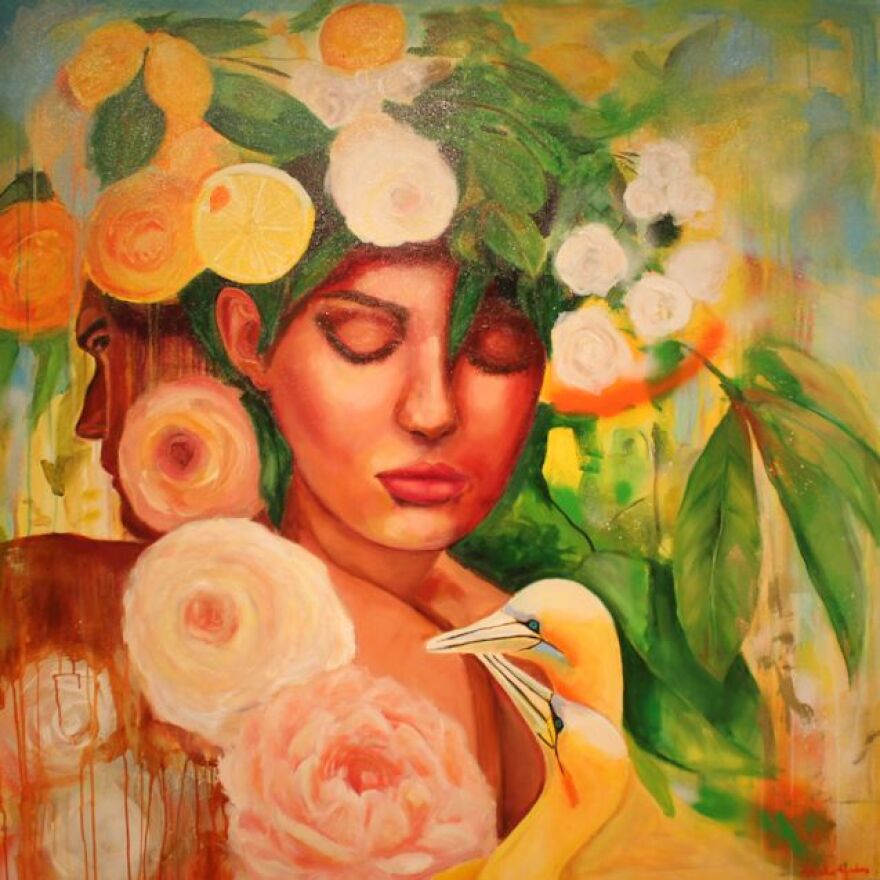 'Vice & Virtue' includes Aranka Fazekas' oil on canvas 'Where the Birds Waited' (2025).