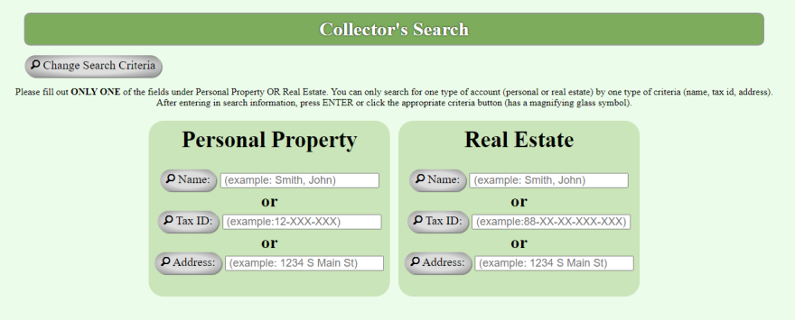 Collector Of Revenue Homepage
