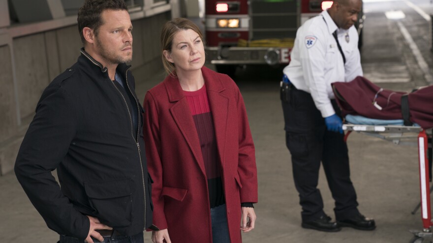 <em>Grey's Anatomy</em> is now in its 14th season, one season shy of equaling <em>ER</em>'s record as TV's longest-running medical drama. (Pictured: Justin Chambers and Ellen Pompeo)