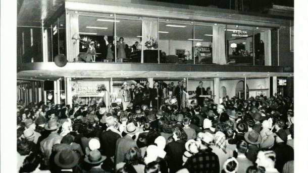 Conrad's Music Store Grand Opening, Corydon, Indiana.