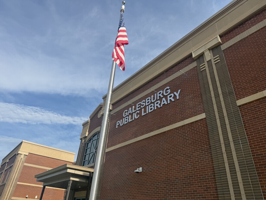 The Galesburg Public Library, shown here on Aug. 18, 2026, hired a full-time safety coordinator after moving to its new building on West Main Street in 2024.