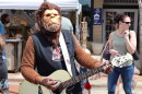Bigfoot playing acoustic guitar