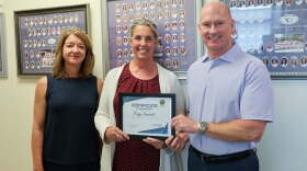 CFCC posted this on their Facebook page in March 2025, honoring former Associate Director of Nursing Paige Howard for being the June employee of the month. The post in part read, "Paige has been with CFCC for 23 years. She is a leader in our department. She has a strong commitment to the nursing department." From left to right: former ADN Director Brenda Holland, Howard, and CFCC President Jim Morton