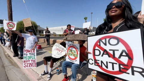 El Centro joins nationwide protests against data centers