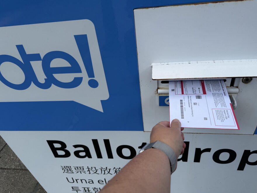 Washington state election officials encourage voters to return ballots via designated drop boxes to ensure they arrive in time to be counted. In the primary, the state tallied a higher number of ballots with late postmarks than prior years. 