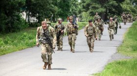 Troops from Ohio National Guard Troop A, 2nd Battalion, 107th Cavalry Regiment