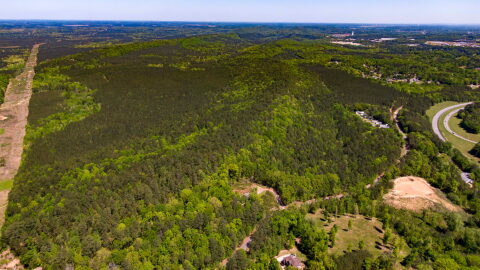 Arial view of the site of the Project Marvel data center in Bessemer