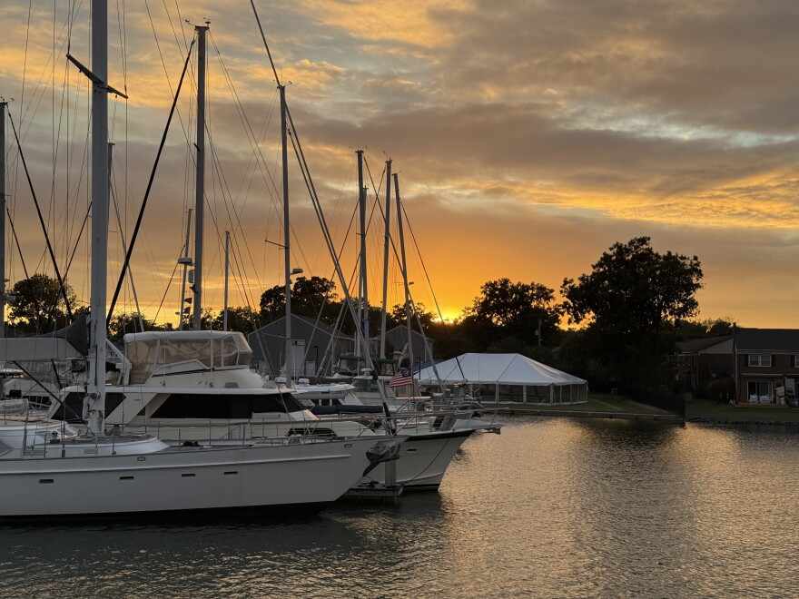 The sunset over the Hampton River Sept. 25.