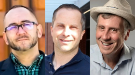 Indiana Senate District 23 candidates from left to right: Independent Joshua Brant, incumbent Republican Spencer Deery, and Democrat David Sanders.