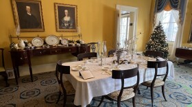 A room at Ten Broeck Mansion where space for exhibits and programming is limited.