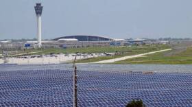 Indianapolis International Airport's 44,000 panel solar field employs 16-20 people as well as ongoing operation and maintenance jobs. The field generates 17.5 MW of electricity, enough to power 1,800 homes.