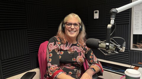 Brianne Brinker at WAMC's studios on October 29th.