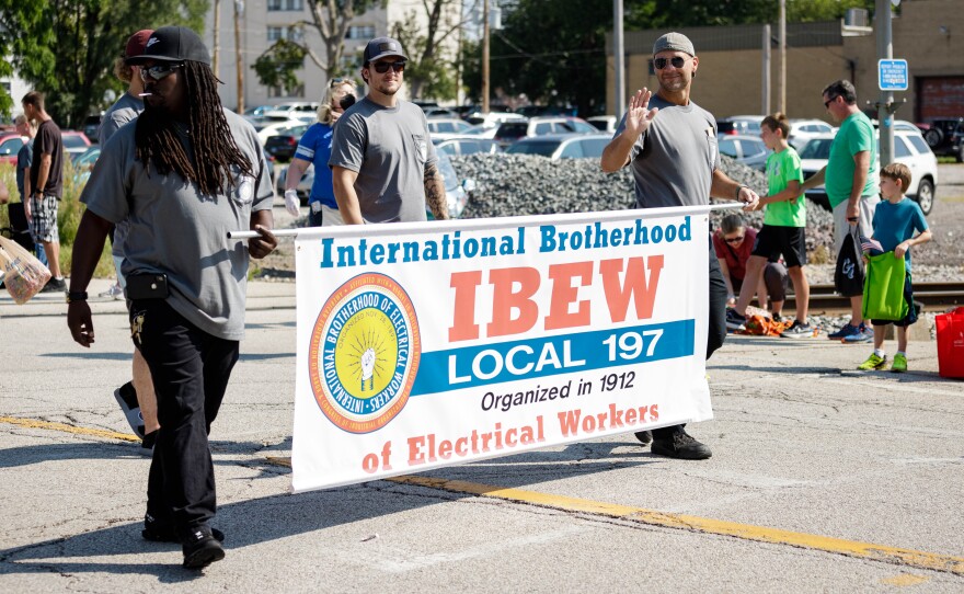 Participants in the parade