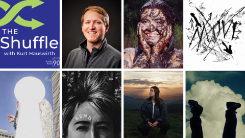 Decorative montage of featured artists' album art in 5:4 grid