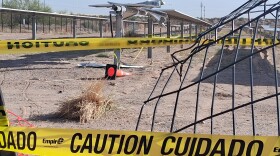Crash site at the solar farm near I-25 and I-10