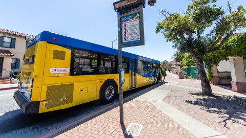San Luis Obispo's "No Fare Anywhere" program allows County residents to ride the bus for free this week.