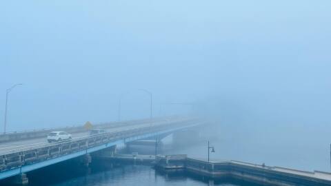 Dense fog over Northeast Florida.