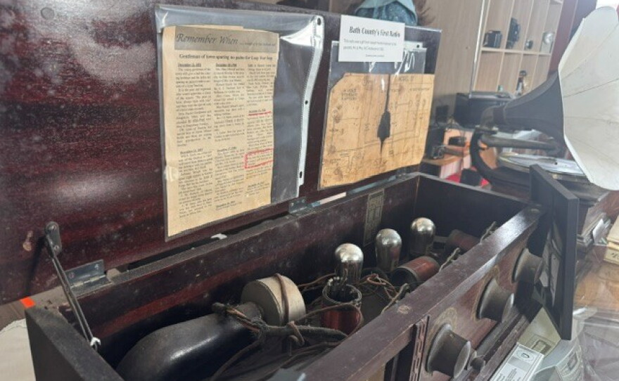 Bath County's first radio.