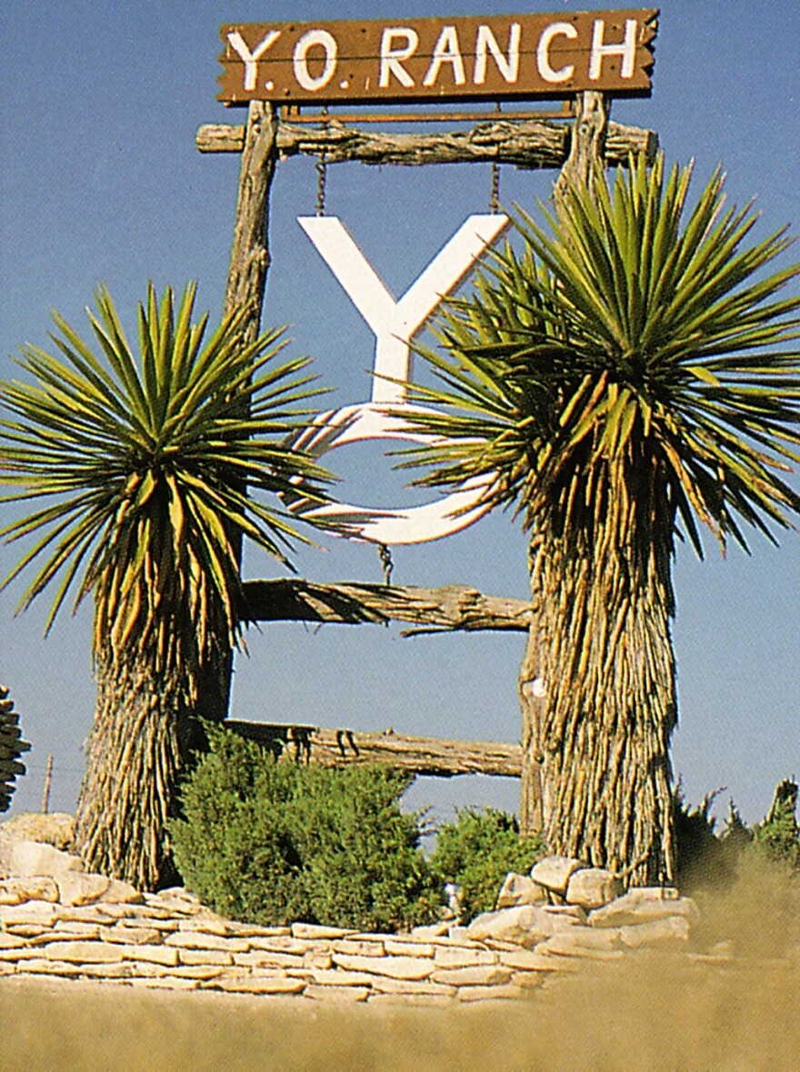 This is the entrance to the famous YO RANCH  in Mountain Home, Texas