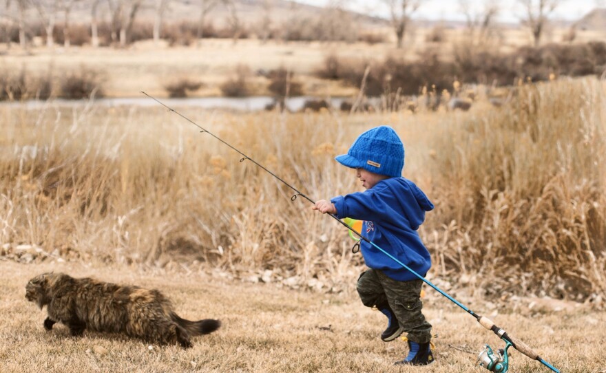 People Category: Leslie Eglseder, "All You Need is a Fishing Pole and a Fishing Buddy"