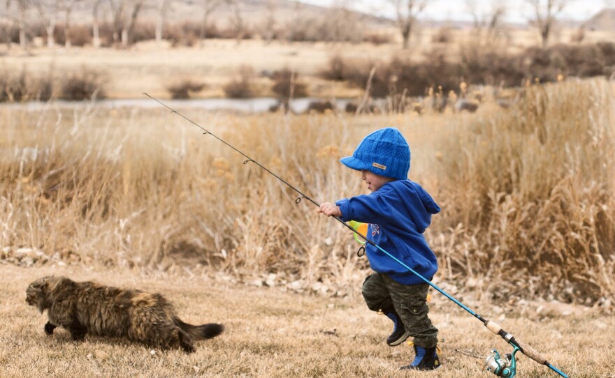  People Category: Leslie Eglseder, "All You Need is a Fishing Pole and a Fishing Buddy"