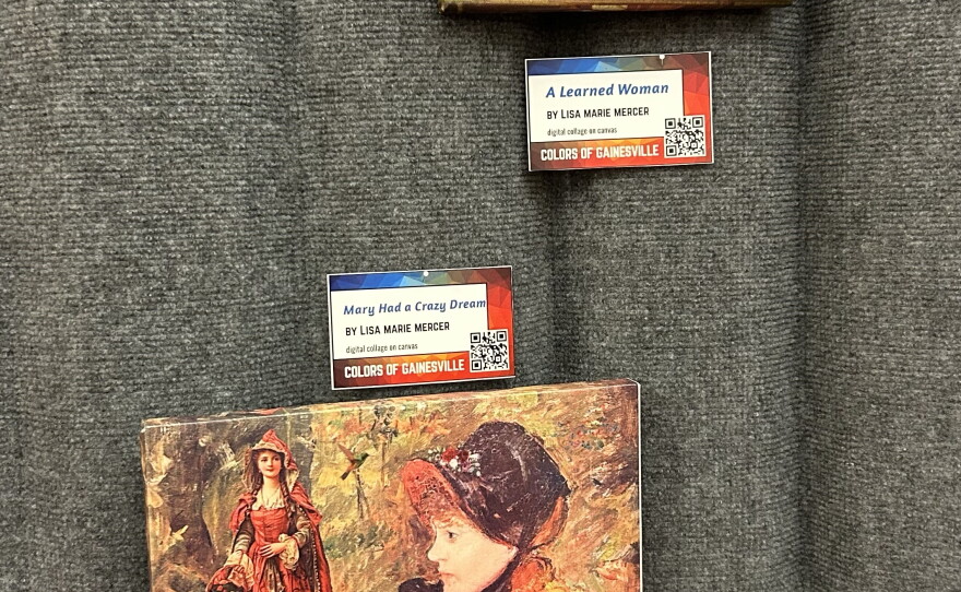 Lisa Marie Mercer’s “A Learned Woman” and “Mary Had a Crazy Dream” are two of her three pieces showcased at the exhibit.