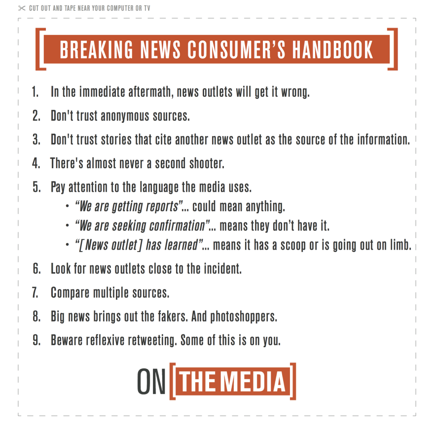 On The Media's breaking news consumer's handbook.