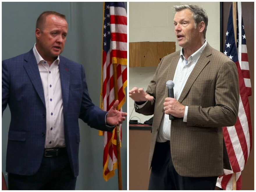 Both candidates speaking to Kansans on the campaign trail