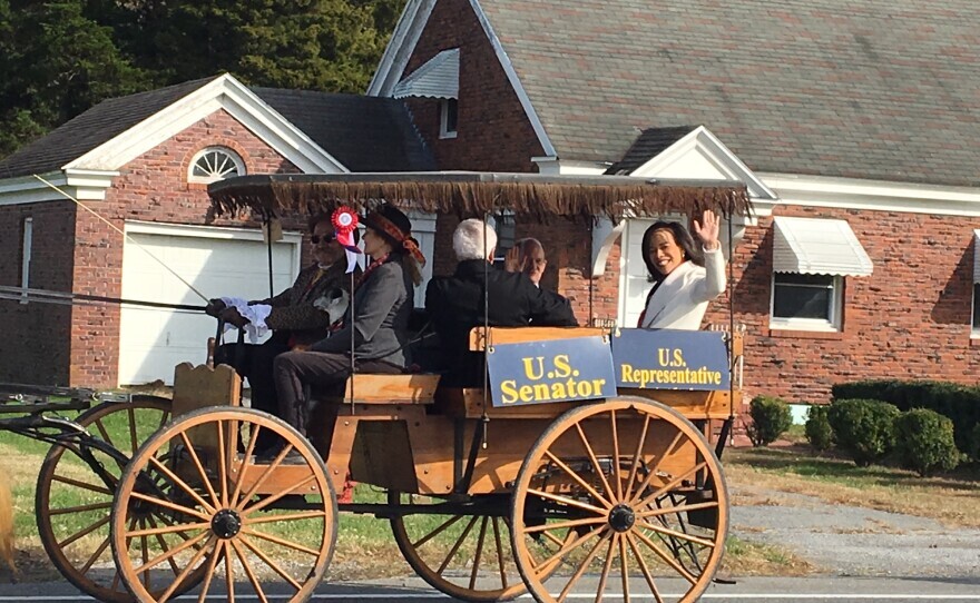 Candidates ride in carriages as part of Return Day in 2018