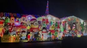 Ellettsville’s Jerry Davis's Christmas display at his home in 2024.