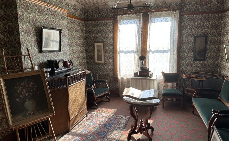 The parlor of the Paul Laurence Dunbar House in Dayton, Ohio.