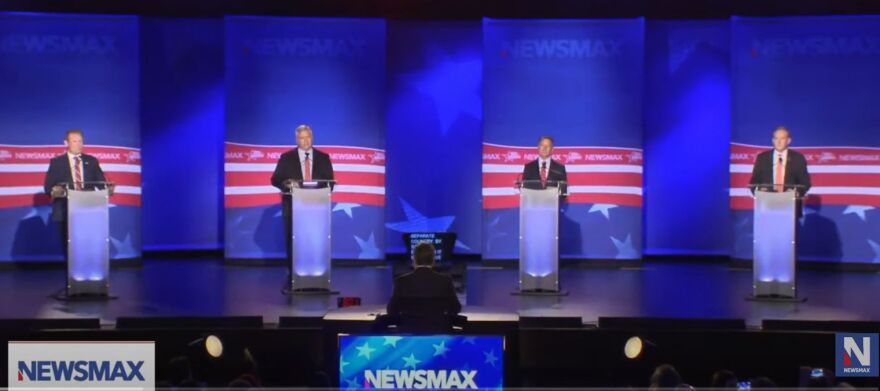 The four candidates in the June 28 Republican Primary for NY Governor met in Rochester on Tuesday night for a debate.