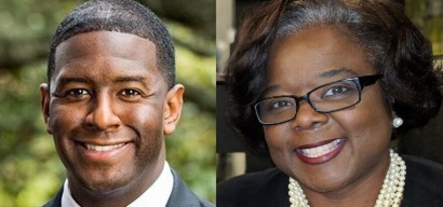 Former Tallahassee Mayor Andrew Demetric Gillum and National Black Justice Coalition CEO and Board Chair Sharon Janet Lettman-Hicks