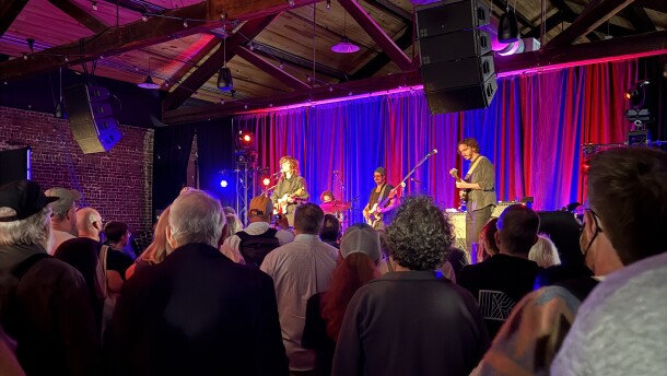 S.G. Goodman and her band playing in front of an audience at Big Ears 2026