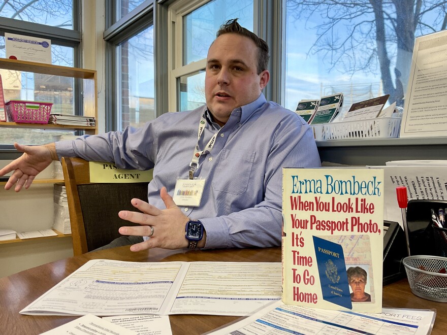 Vince Giordano, director of the Juniata County Library, is among those hoping libraries will continue to be able to act as passport acceptance facilities.