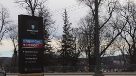 A directional sign at the Essentia Health Virginia Hospital. Photographed March 5, 2024.