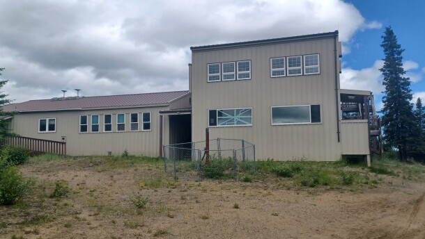 Levelock's school as seen from the back of the building.