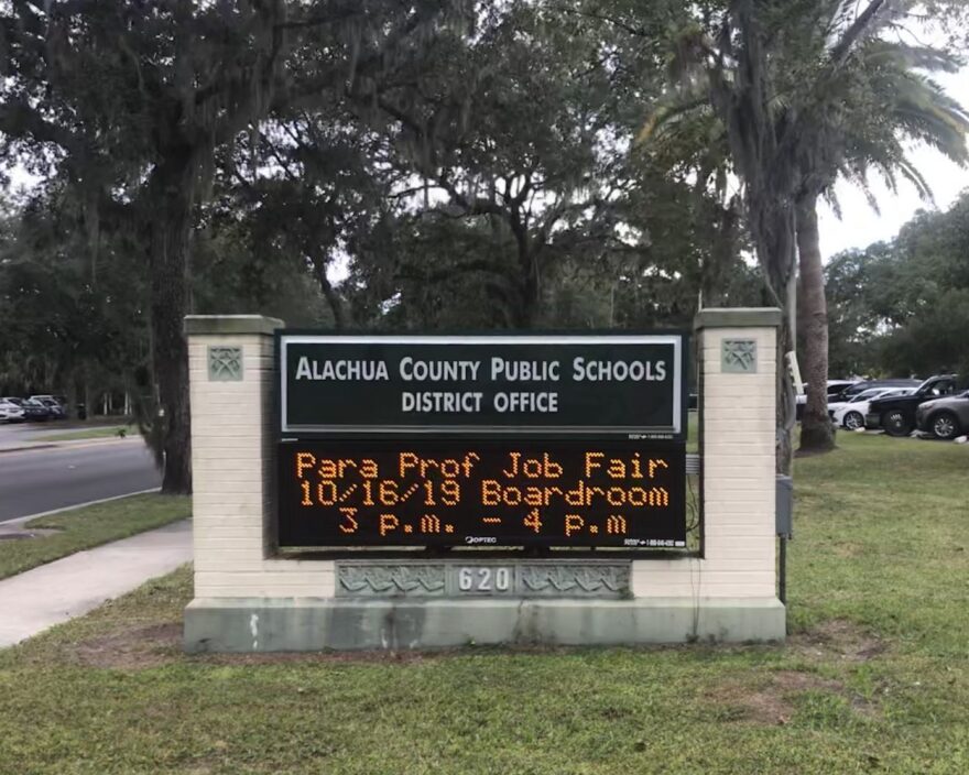 The paraprofessional job fair was open to the public and was advertised on the Alachua County Public Schools website, as well as social media. (Sarah DeVoe/WUFT News)