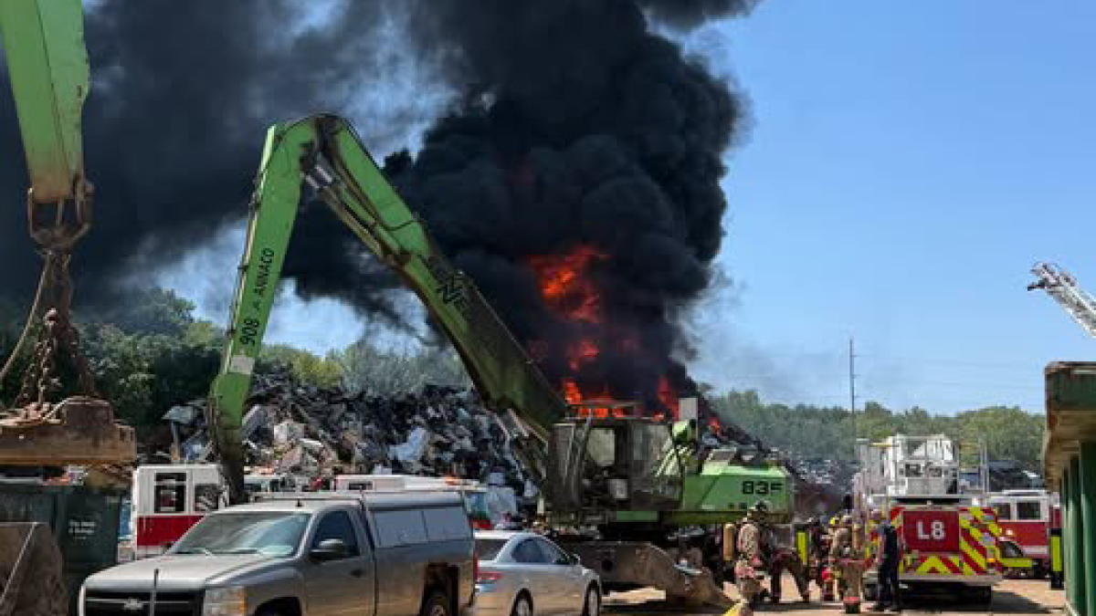 Akron issues shelter-in-place advisory due to smoke from recycling center fire