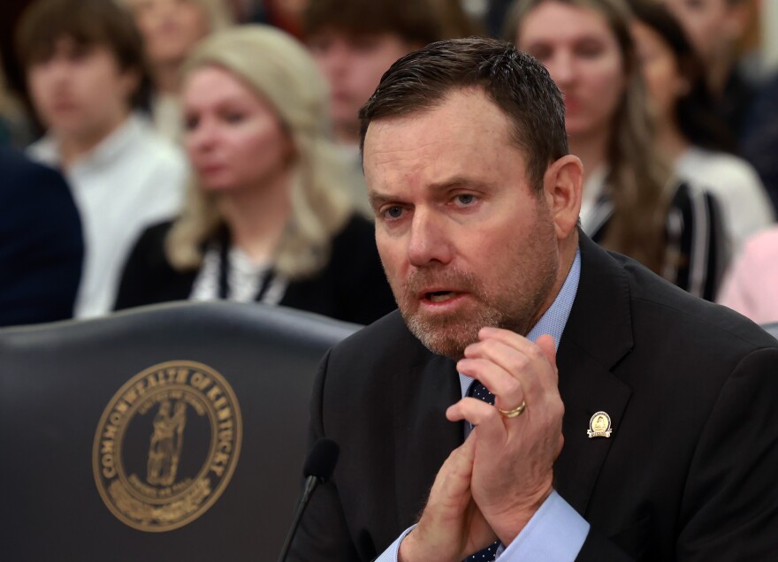 Sen. Stephen West, a Republican from Paris, said his legislation to expedite the state's execution protocols is about the rule of law, not the death penalty.