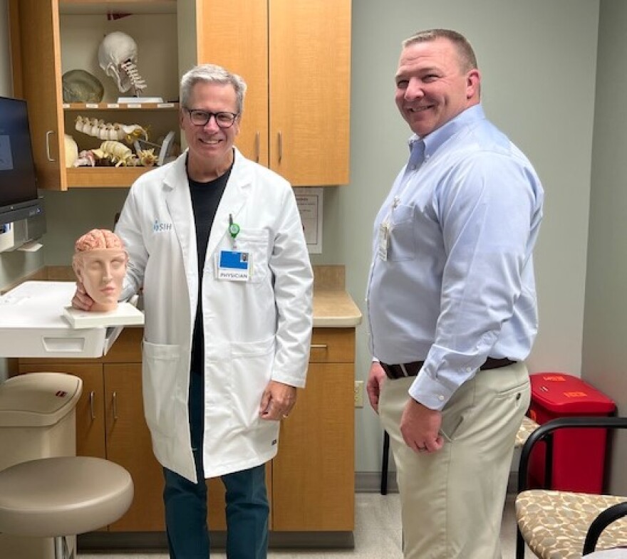 SIH Neurologist Dr. Dan Kitchens and Physicians Assistant Tony Bryant are part of the expanded neurology team at SIH Memorial Hospital Carbondale.