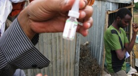 The Ethiopian government has set up about a dozen vaccination booths along its thousand-mile border with Somalia.